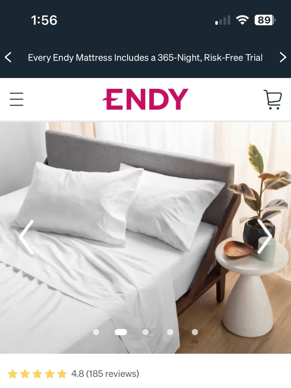 Endy Queen sheet set